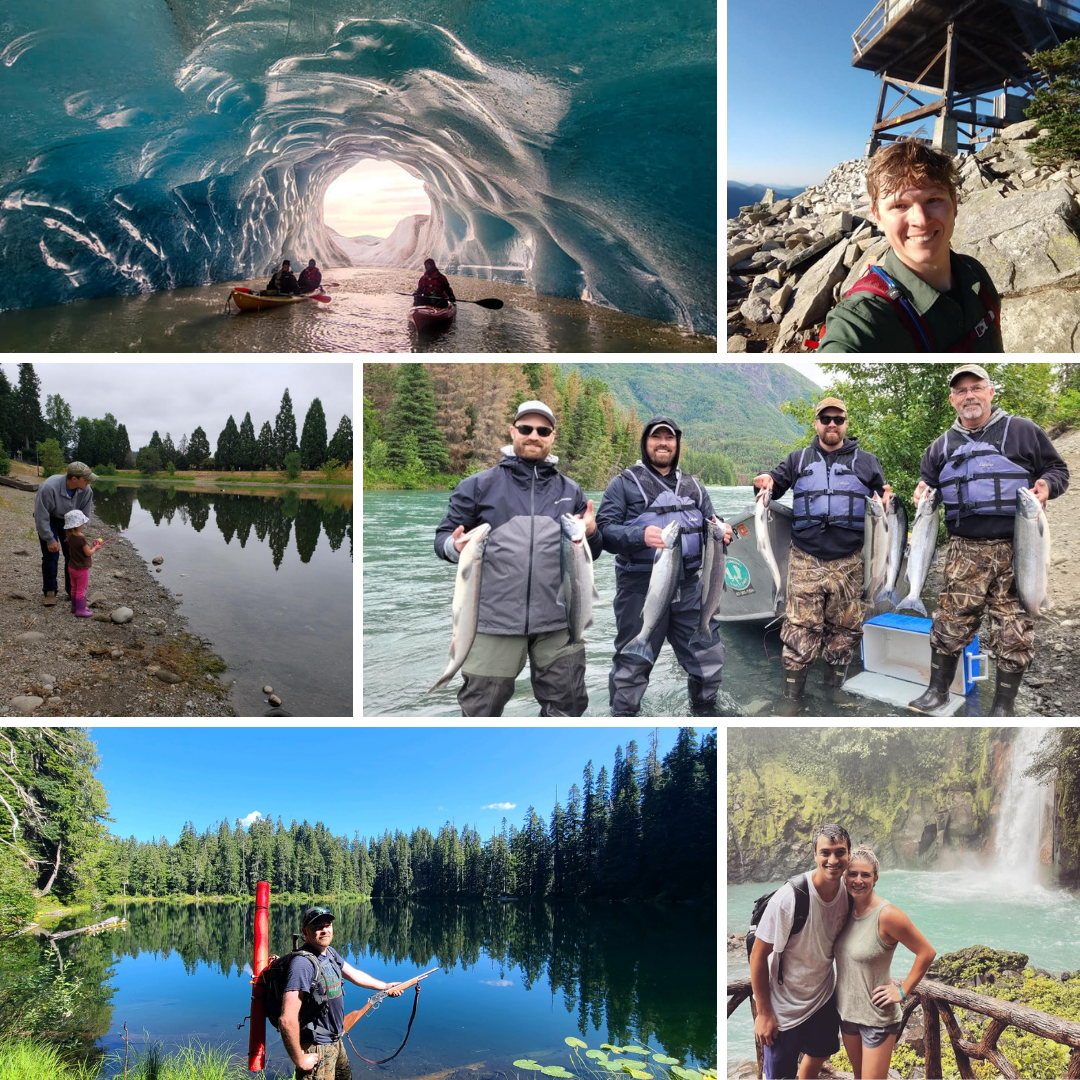 Get out and explore employee collage 2
