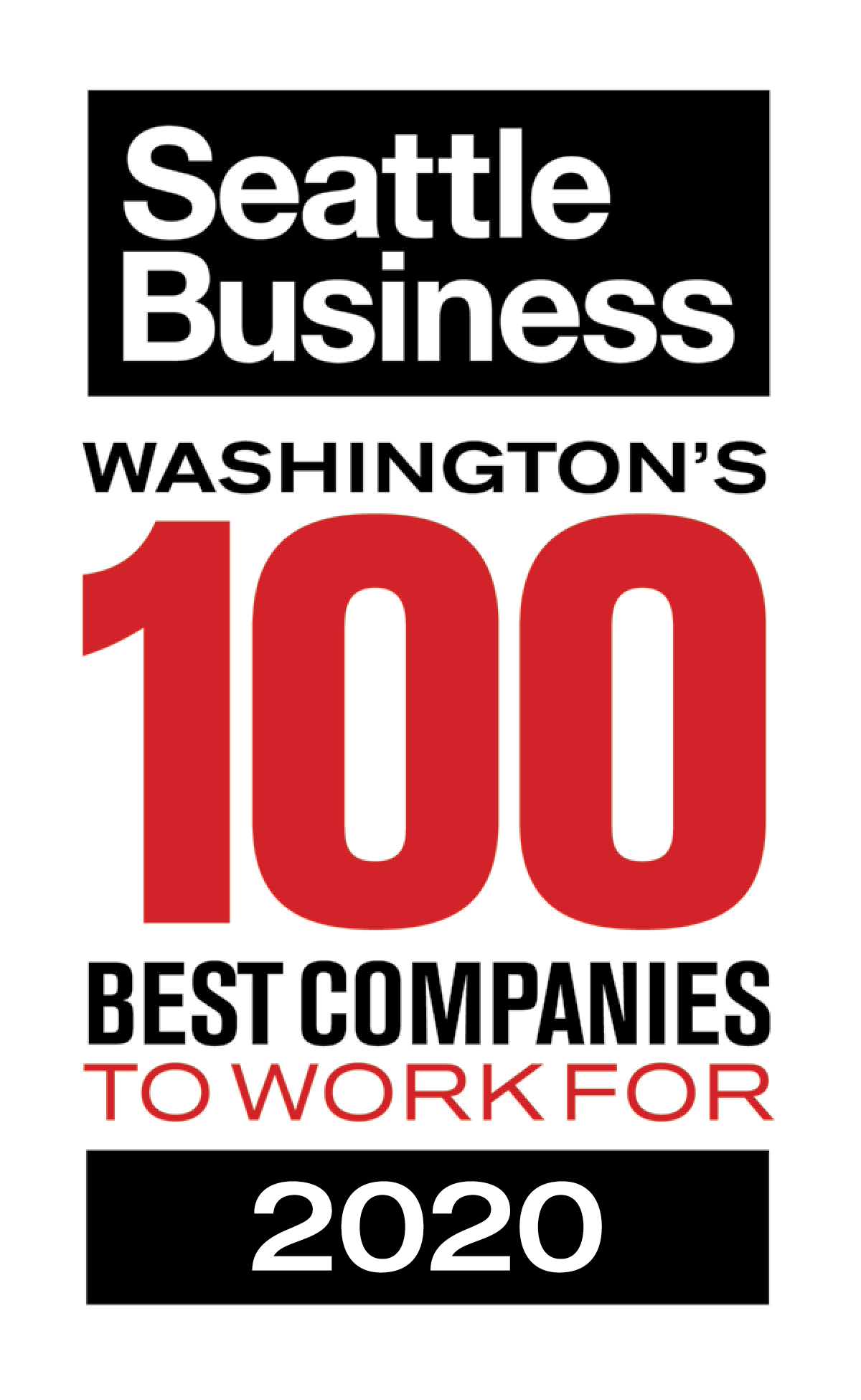Seattle Business Magazine's 100 Best Companies to Work for 2020